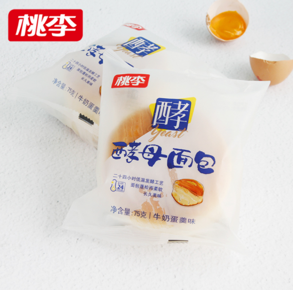 桃李 天然酵母面包 600g 多口味24.8元包邮（需领券）
