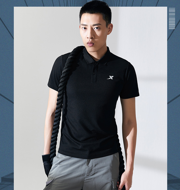 XTEP 特步 2021夏季新款男士短袖POLO衫 多色59元包邮（需领券）