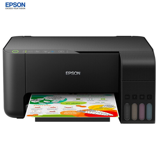 EPSON 爱普生 L3153 墨仓式 彩色无线打印复印扫描一体机839元包邮