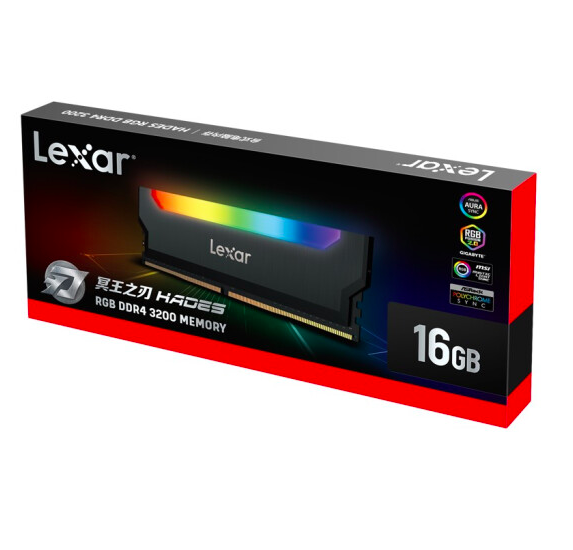 Lexar 雷克沙 冥王之刃 DDR4 3200 RGB内存条 16GB749元包邮