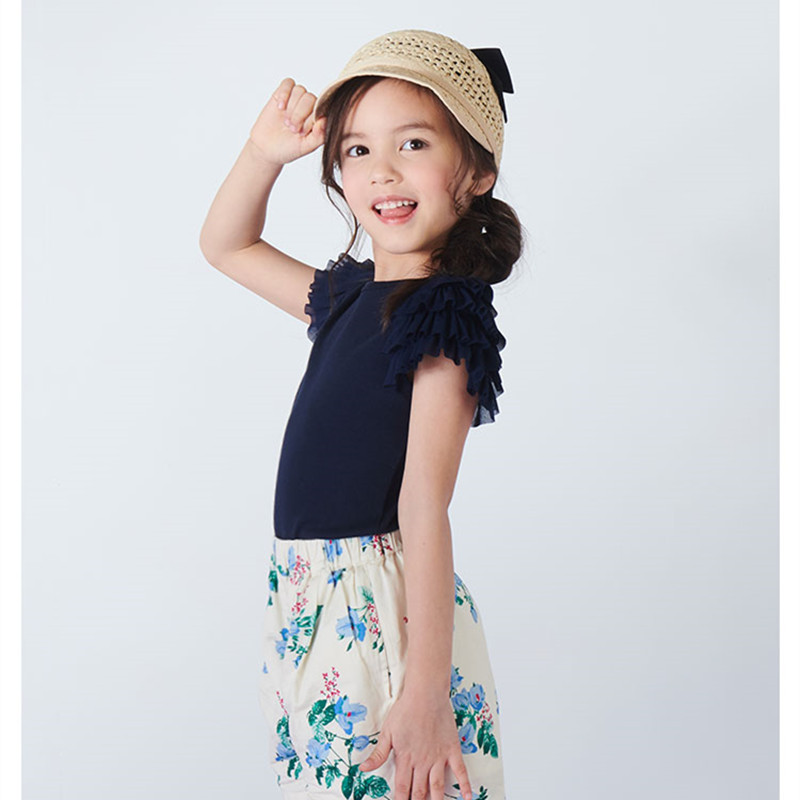 日本超高人气童装品牌，petit main 女童网纱短袖T恤29元包邮（需领券）