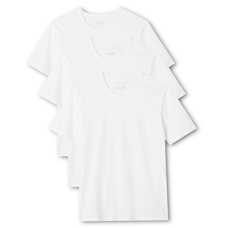 销量第一，BOSS Hugo Boss 雨果·博斯 男士纯色纯棉短袖T恤3件装50325388190元（可3件92折）