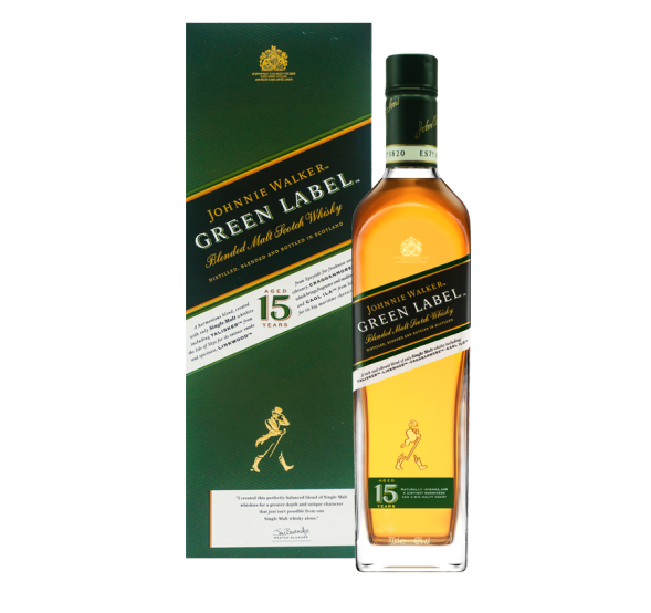 Johnnie Walker 尊尼获加 绿牌 15年调配麦芽苏格兰威士忌 750ml+珍宝特选威士忌200ml291元包邮（双重优惠）