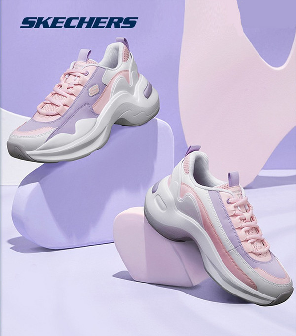 Skechers 斯凯奇 D'Lites系列 女士舒适厚底老爹鞋 88888411新低199元包邮（双重优惠）