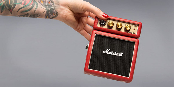 销量第一！Marshall 马歇尔 迷你Stack系列 MS-2R 微型电吉他音箱新低246.15元（可3件92折）