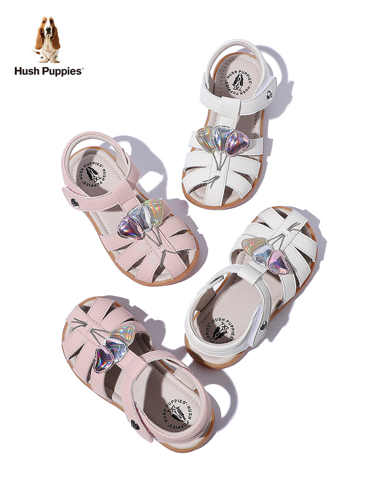 降￥40，Hush Puppies 暇步士 2021新款女童软底凉鞋（23~28码）2色新低99元包邮（需领券）