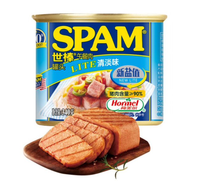 SPAM 世棒 清淡味午餐肉罐头 340g*11件124.37元包邮（合11.3元/件）