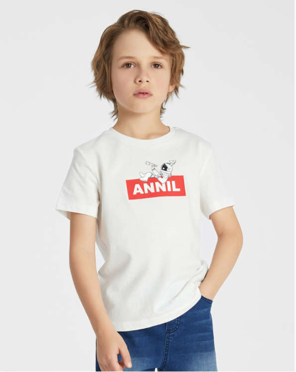 安奈儿 2021春季新款 纯棉短袖T恤亲子装（110~170码） 3色39.9元包邮（需领券）