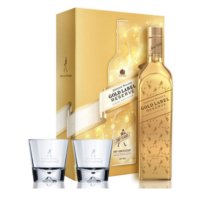 plus会员，JOHNNIE WALKER 尊尼获加 金牌威士忌 金牌礼盒装 750ml286.8元包邮（双重优惠）