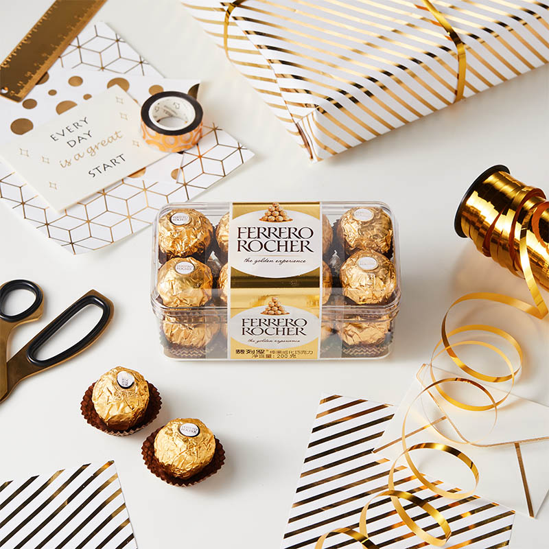旗舰店出品，Ferrero 费列罗 榛果威化巧克力16粒*3盒+凑单品89.9元包邮（1.87元/粒）