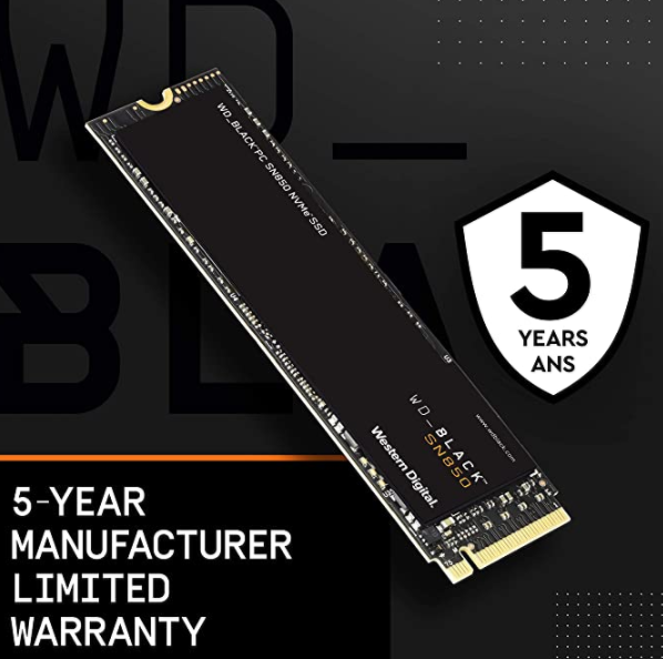 读取速度7000MB/秒，Western Digital 西部数据 WD_BLACK SN850 NVMe PCIe Gen4技术 1TB SSD固态硬盘926.88元
