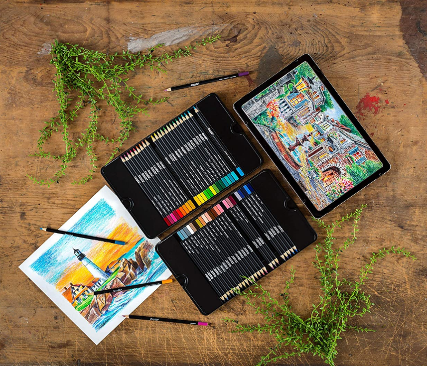 Crayola 绘儿乐 Signature系列 Blend&Shade 50色专业彩色铅笔礼盒装121.04元