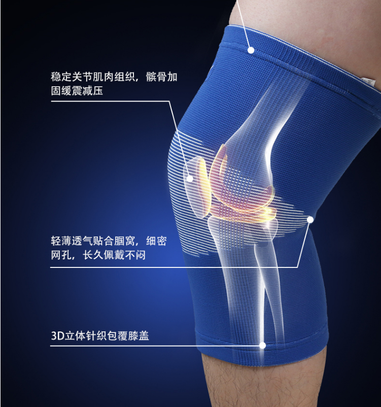 Mizuno 美津浓 3D针织运动护膝（单只装）CS003419元包邮（需领券）