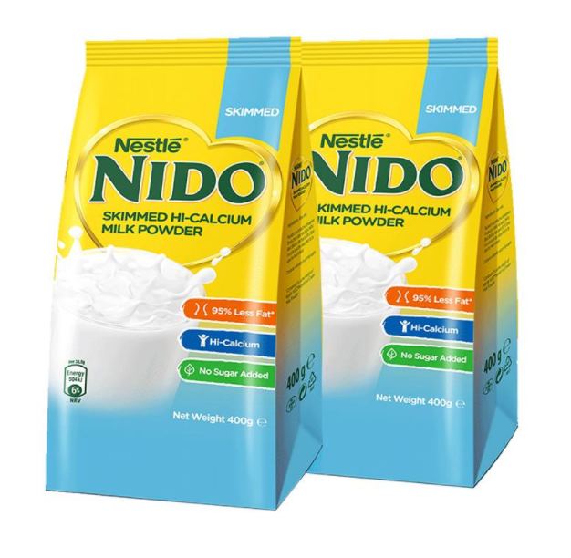 雀巢 NIDO 脱脂高钙奶粉 400g*2袋 ​​​​58.8元包邮（双重优惠）