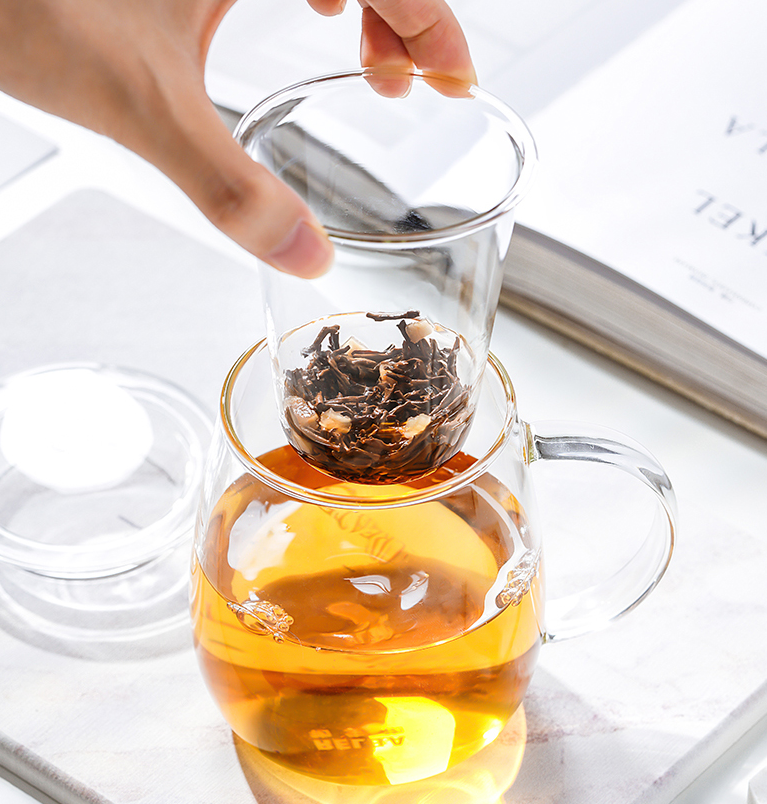 物生物 茶水分离玻璃泡茶杯 500ml24.9元包邮（需领券）