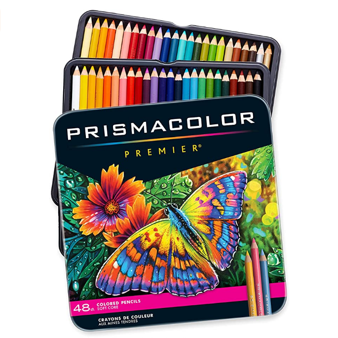 美国Sanford旗下，Prismacolor 霹雳马 Premier 3598T 软芯彩色铅笔 48支装116.87元（Prime会员9折）