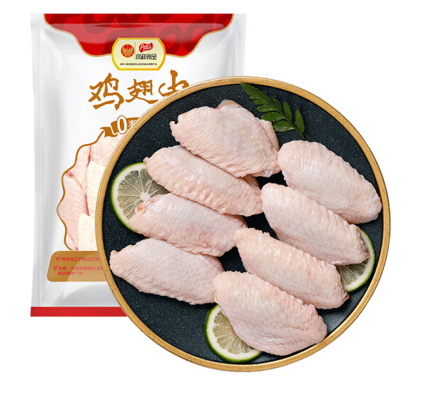 出口日本级，凤祥食品 生鸡翅中 1kg*3件95.73元（合31.91元/件）