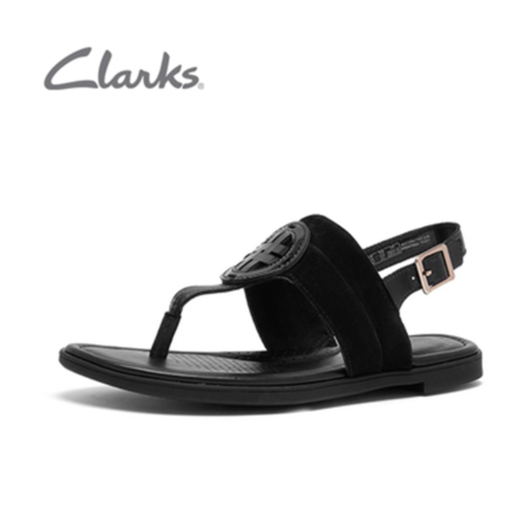 2021春夏新品，Clarks 其乐 Reyna Glam 女士平底人字夹趾凉鞋 多码247.02元