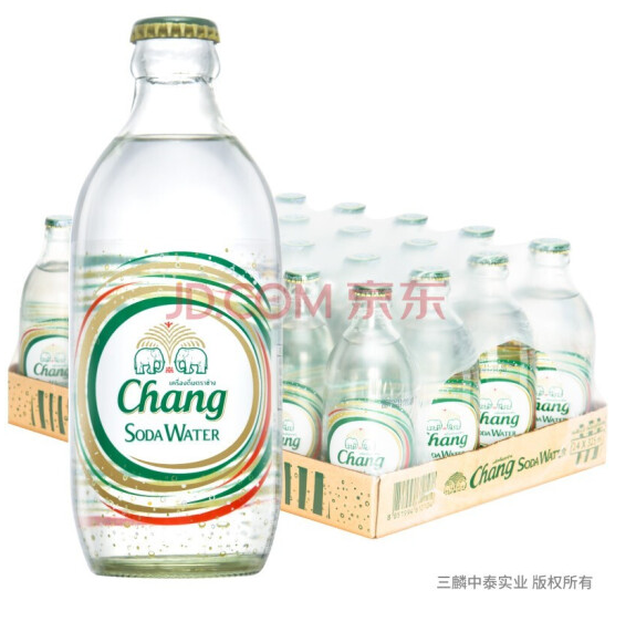 PLUS会员，Chang 泰象牌 无糖苏打水 325ml*24瓶68元包邮（双重优惠）