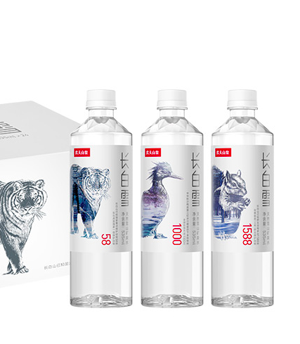 官旗发货，农夫山泉 长白雪天然雪山矿泉水 535ml*24瓶67元包邮（需领券）