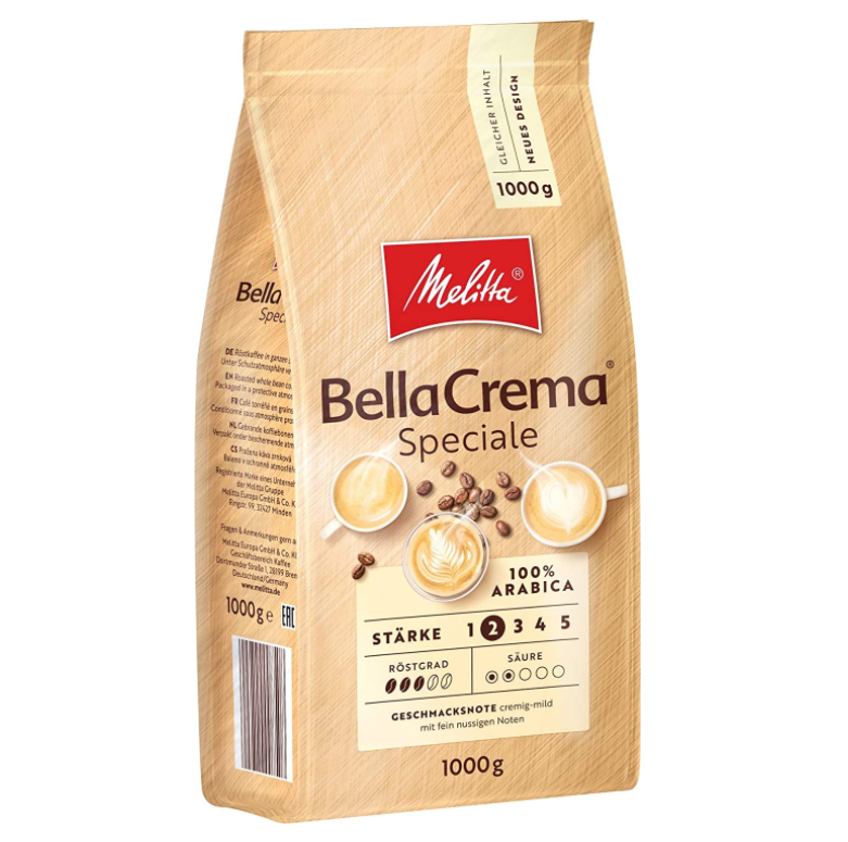 Melitta 美乐家 Bella Crema 深度烘焙 100%阿拉比卡咖啡豆 1000g新低84.42元（多款）