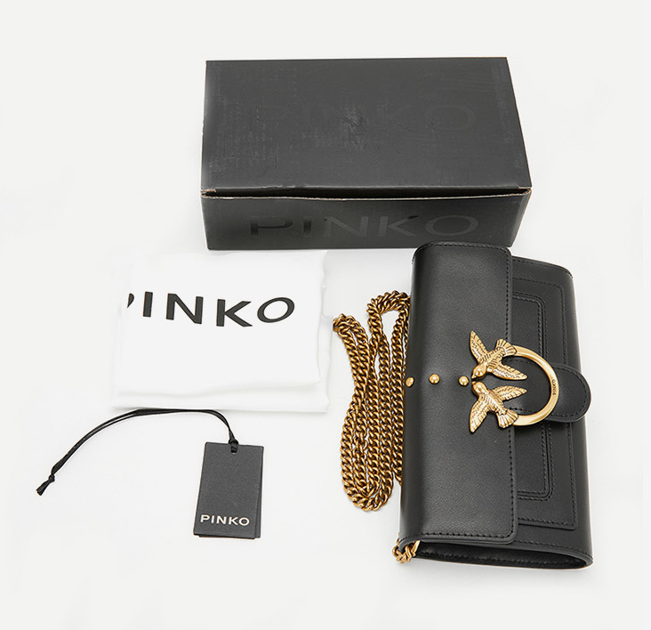 PINKO 品高 女士饰链单肩包燕子包 1P221XY6XT570元包邮（双重优惠）