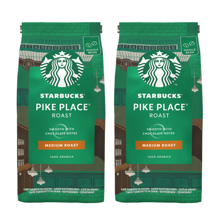 Starbucks 星巴克 Pike Place 中度烘焙研磨咖啡豆 200g*2袋89.75元包邮（44.87元/包）