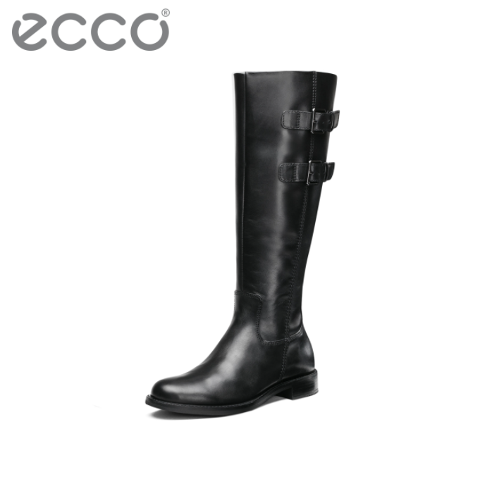 ECCO 爱步 Sartorelle 25 型塑系列 女士真皮平底长靴266603788.81元（天猫旗舰店3399元）