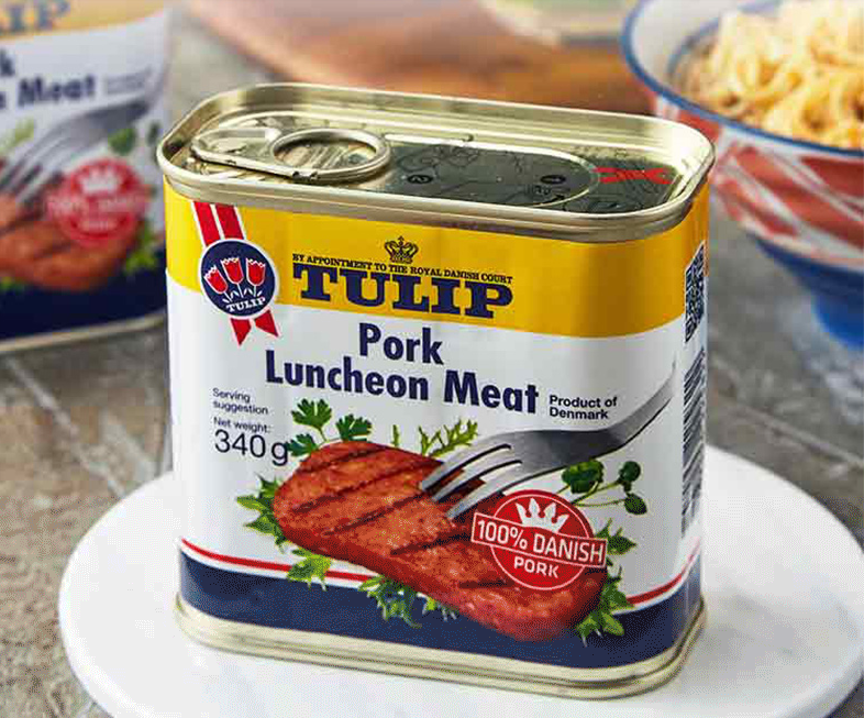 丹麦进口，Tulip 郁金香 经典午餐肉罐头 340g*3罐46.36元包邮（双重优惠）