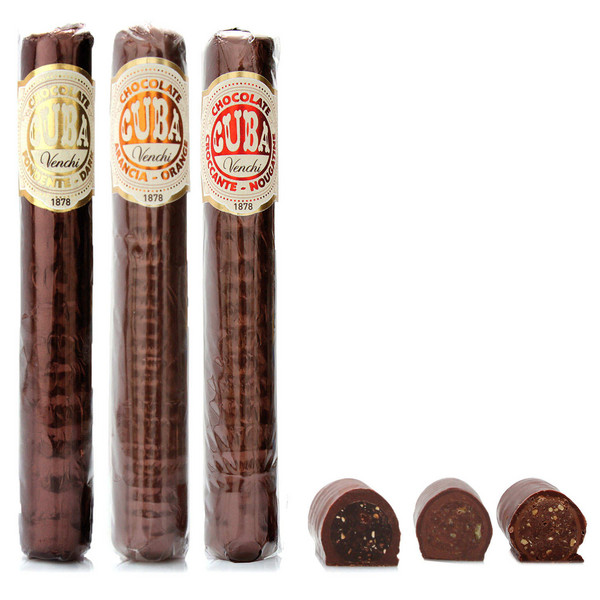 意大利百年品牌，Venchi  闻绮  雪茄状巧克力 松露焦糖榛子夹心 100g新低70.6元
