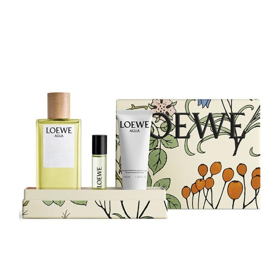 LOEWE 罗意威 彩虹系列 罗意威之水中性淡香水套装 限定版（EDT100ml+EDT10ml+润肤霜40ml)直邮含税到手483元（丝芙兰925元）