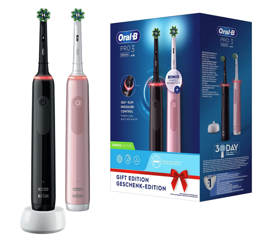 Oral-B 欧乐B Pro 3 3900 电动牙刷2支装460.21元（可3件92折）