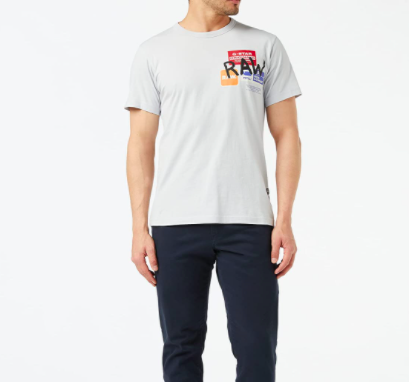 G-STAR RAW 男士休闲印花T恤 M码132元