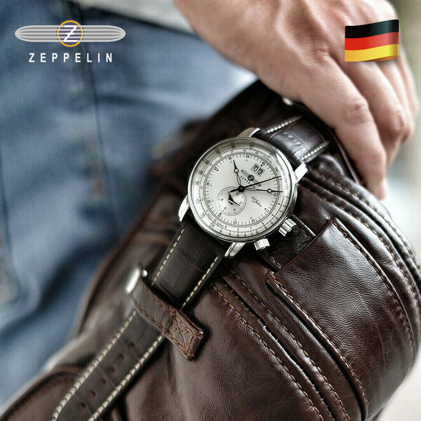 德国制造，Zeppelin 齐博林 100周年纪念款 7640-1N 男士时尚腕表新低969.61元（可3件9折）