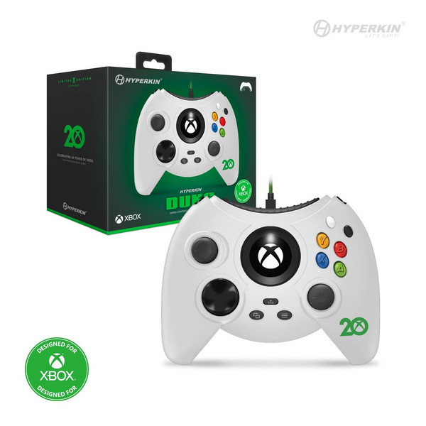 Hyperkin Duke公爵 Xbox20周年白色限量版 有线复刻游戏手柄450.27元（Prime会员92折）