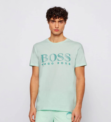 BOSS Hugo Boss 雨果·博斯 UPF50+防晒 男士纯棉圆领短袖T恤 M码206元
