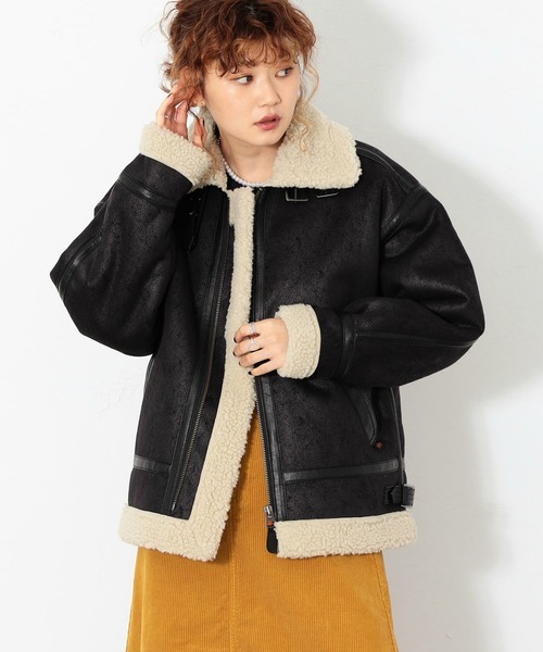 <span>降￥220反季白菜！</span>S码，Alpha Industries 阿尔法工业 B3 女士仿羊皮皮毛一体皮衣夹克 TA7131新低490.34元