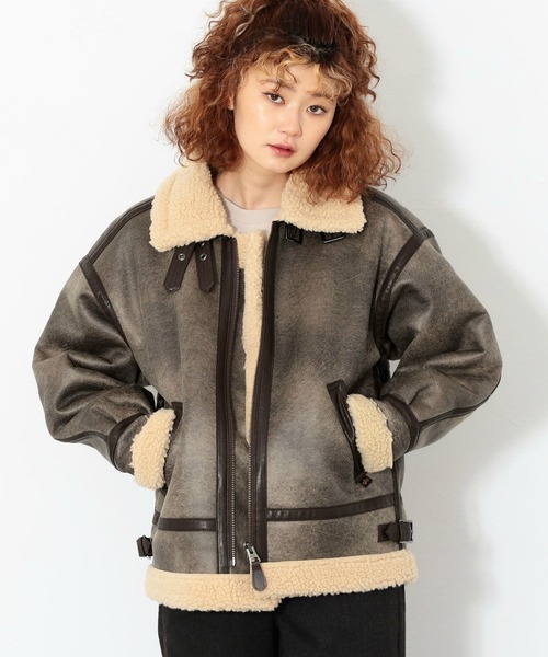 <span>降￥220反季白菜！</span>S码，Alpha Industries 阿尔法工业 B3 女士仿羊皮皮毛一体皮衣夹克 TA7131新低490.34元