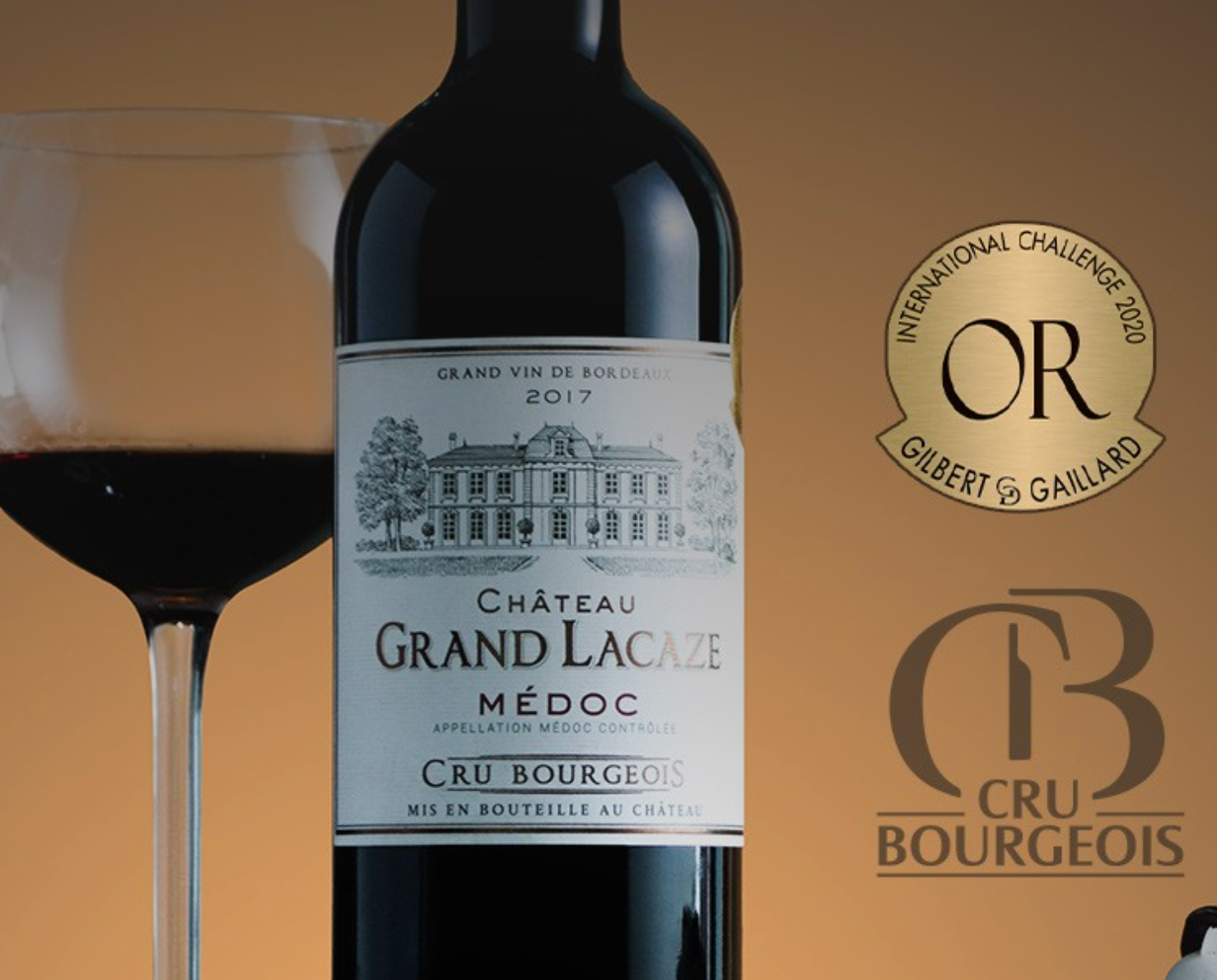 波尔多梅多克中级庄 Chateau Grand Lacaze 大拉卡泽城堡干红葡萄酒750mL*3件新低179.7元包邮（59.9元每件）