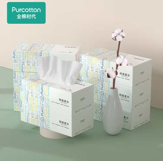 PLUS会员，PurCotton 全棉时代 一次性洗脸巾加厚棉柔巾 20*20cm/80片*7盒56.23元（8.03元/盒）