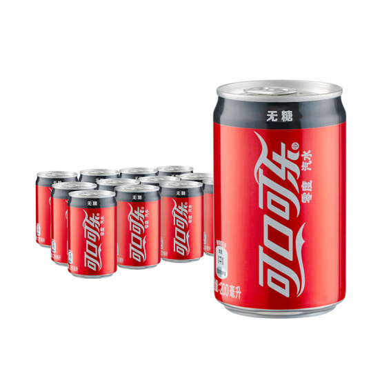 可口可乐 零度可乐 mini罐 200ml*24瓶34.9元包邮（双重优惠）