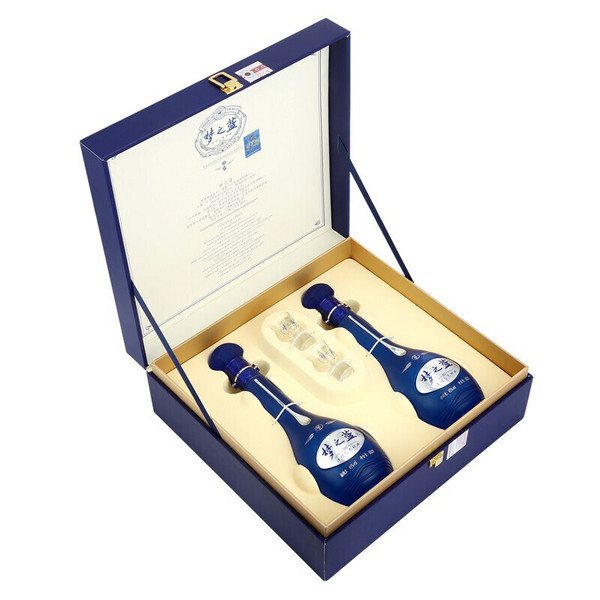 PLUS会员，洋河 梦之蓝M6 45度 浓香型白酒礼盒装 500mL*2瓶 含酒杯1099元包邮（需领券）