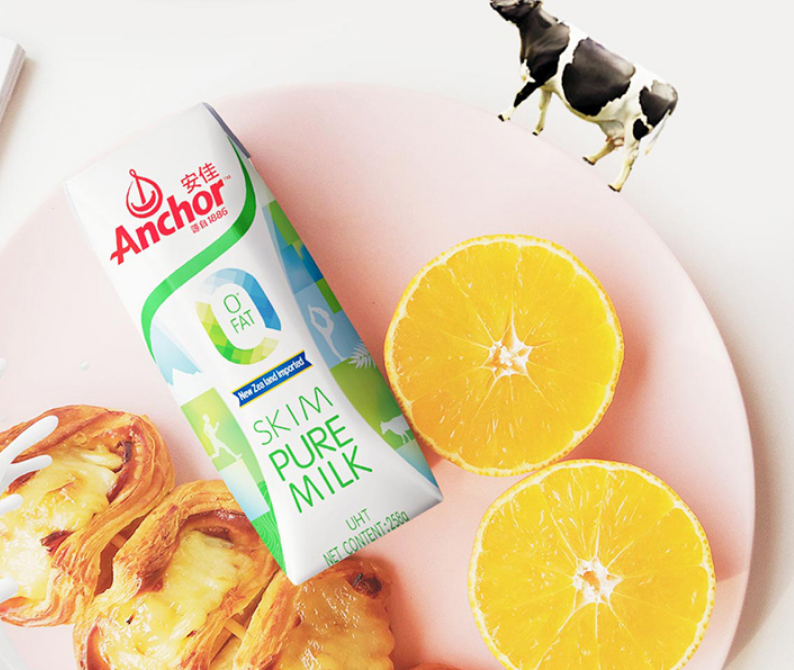 <span>白菜！</span>新西兰进口，Anchor 安佳 脱脂纯牛奶 258g*24盒新低49.9元（双重优惠）