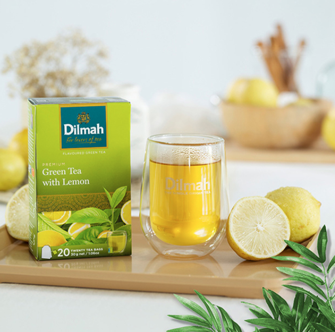 斯里兰卡进口，Dilmah 迪尔玛 柠檬味/百香果味绿茶 20包新低8.9元包邮（需领券）