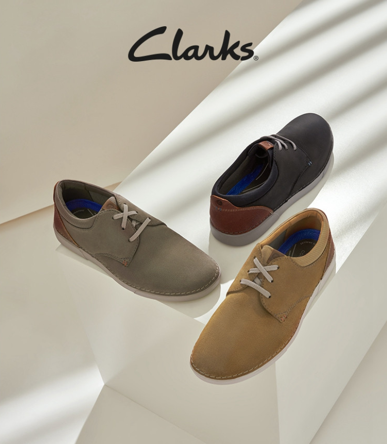 Clarks 其乐  Gereld Lace 22新款男士系带真皮革休闲鞋277.37元（京东折后849元）