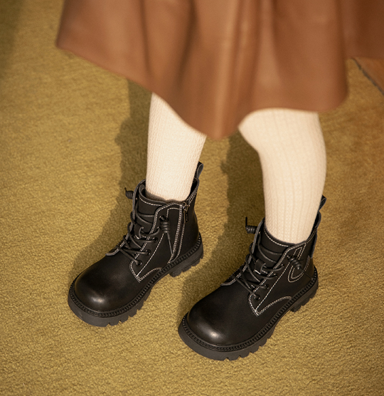 百丽 儿童英伦风马丁靴（26~37码）2色158.65元包邮（双重优惠）