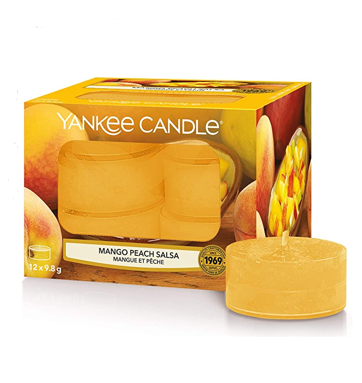 Yankee Candle 扬基蜡烛 芒果和水蜜桃 香薰蜡烛茶灯12块装新低33.51元（可3件92折）