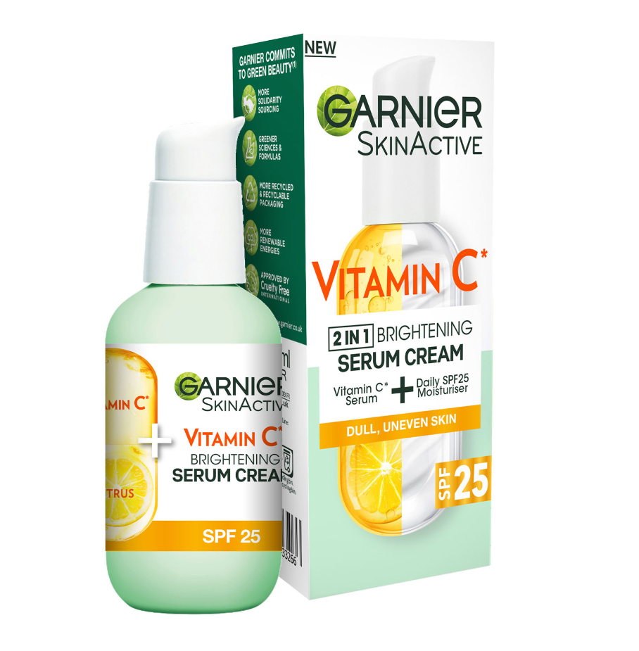 <span>白菜！</span>GARNIER 卡尼尔 20%维生素C焕白精华乳 SPF25 50ml新低48.26元