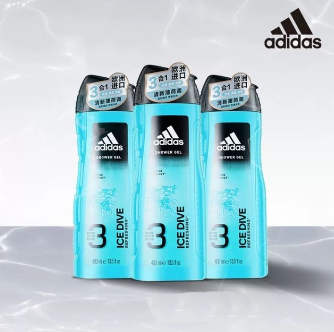 adidas 阿迪达斯 男士洁面洗发沐浴三合一洗护 250mL*3瓶新低25元包邮（需领券）