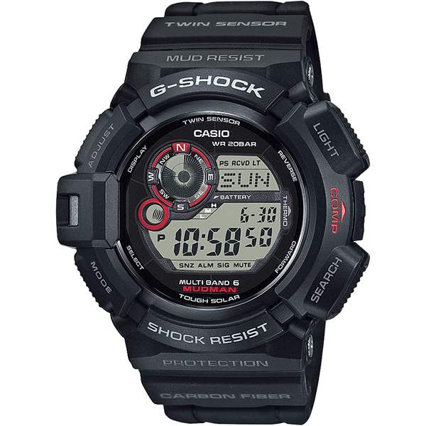 Casio 卡西欧 G-Shock系列 Mudman 泥人 GW-9300-1JF 男士太阳能六局电波表1717.22元